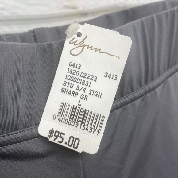 Adidas Stella McCartney Capri Pants Sport Large Workout Yoga Pant Grey Gray  L - Picture 5 of 11